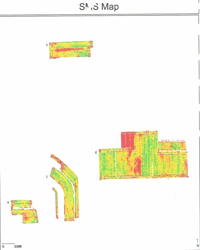 Picture of Corn Yield Map - 2006